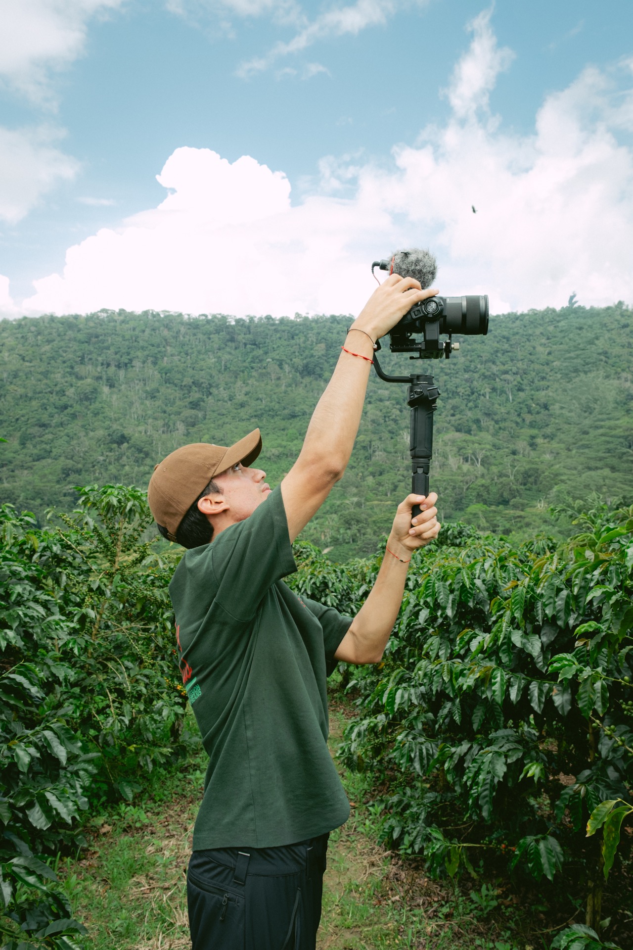 Camarógrafo Cerezo Films en locación
